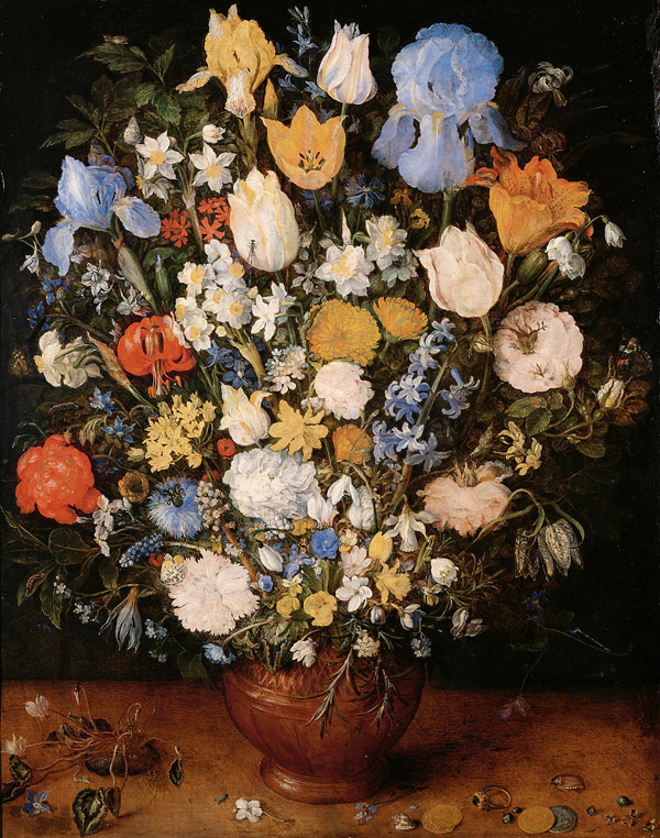 Jan Bruegel I Bouquet of Flowers in a Ceramic Vase